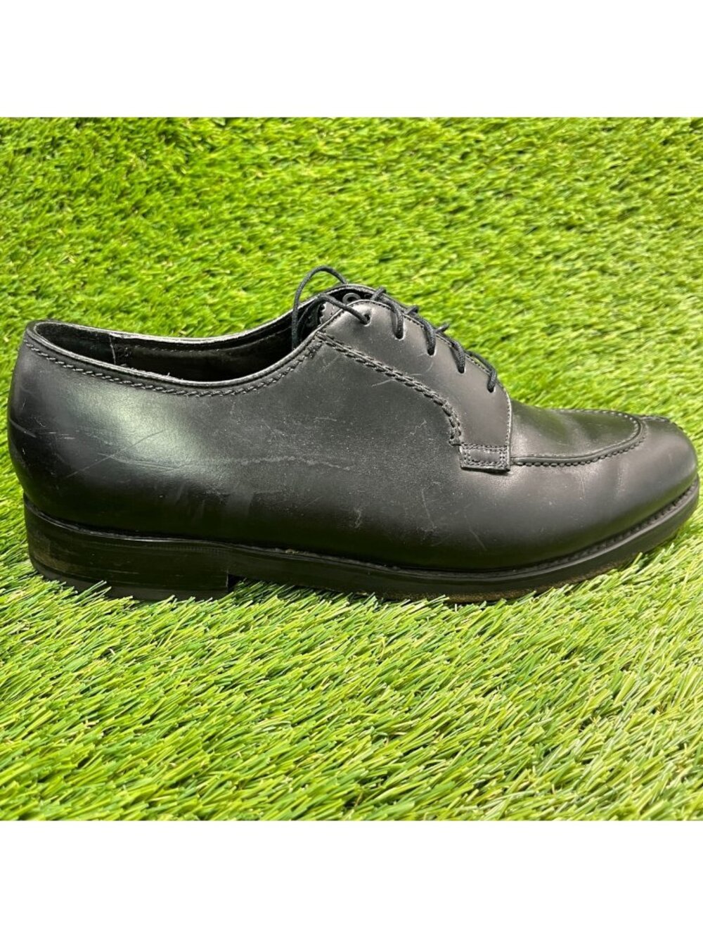 Florsheim Mens Size 8.5 3E Black Casual Leather Split Toe Oxford Dress Shoes